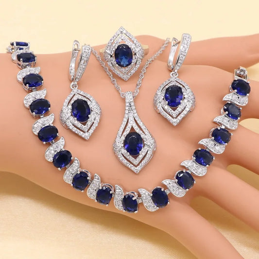 MODAs 925 Silver Jewelry Set For Women