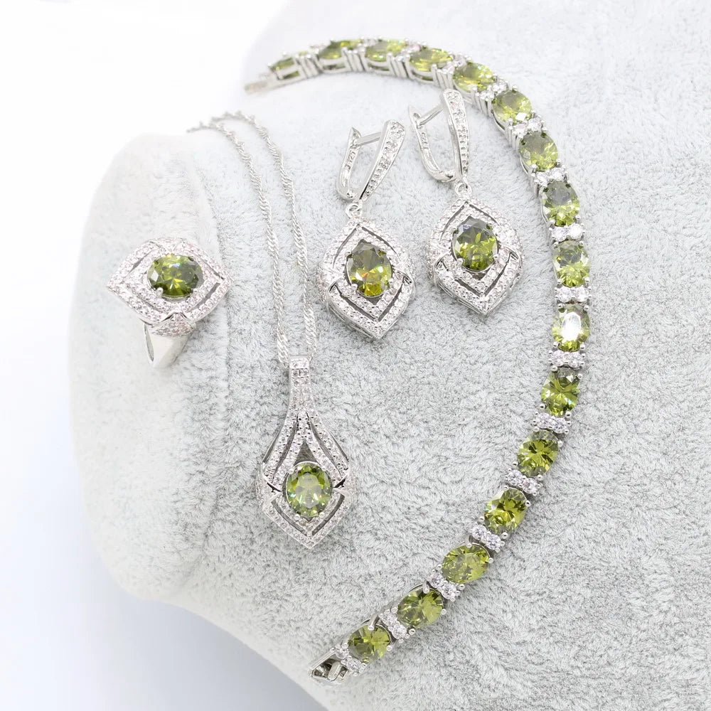 MODAs 925 Silver Jewelry Set For Women