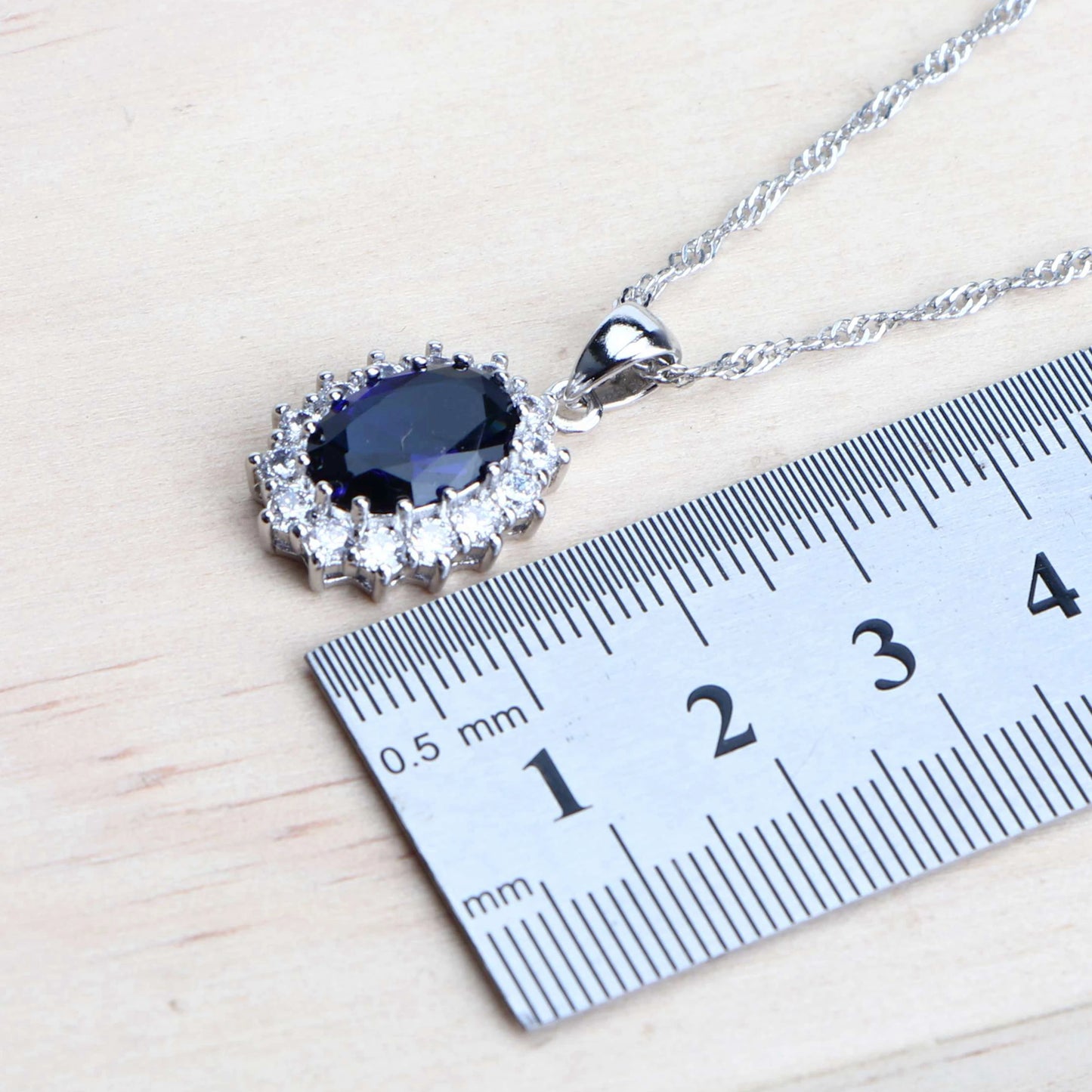 MODAs Blue Zirconia Jewelry Sets
