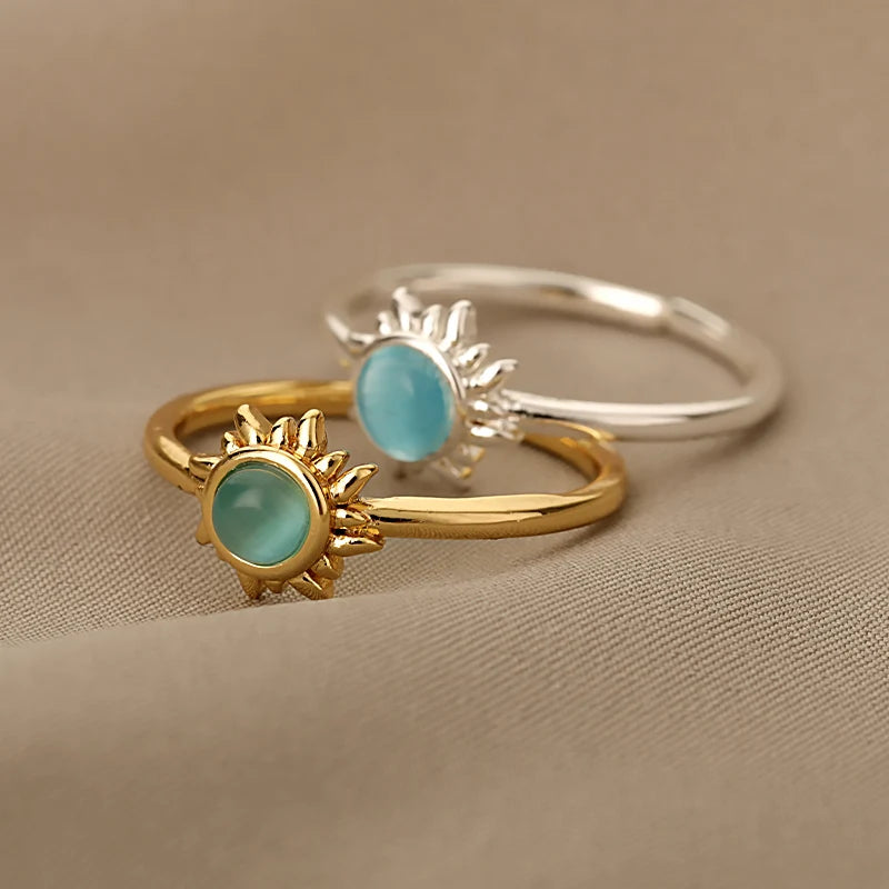 MODAs Sun Opal Rings