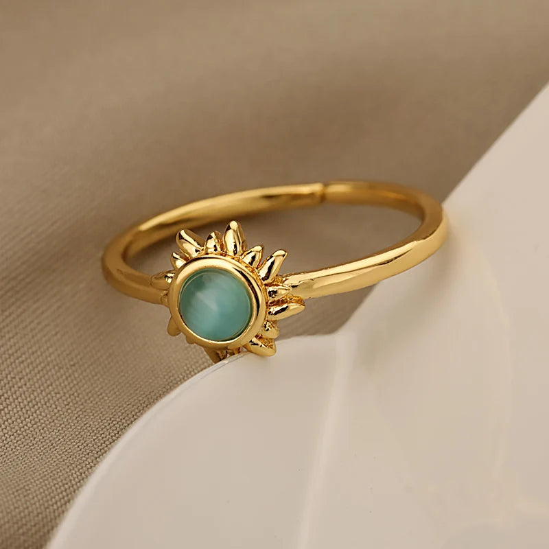 MODAs Sun Opal Rings