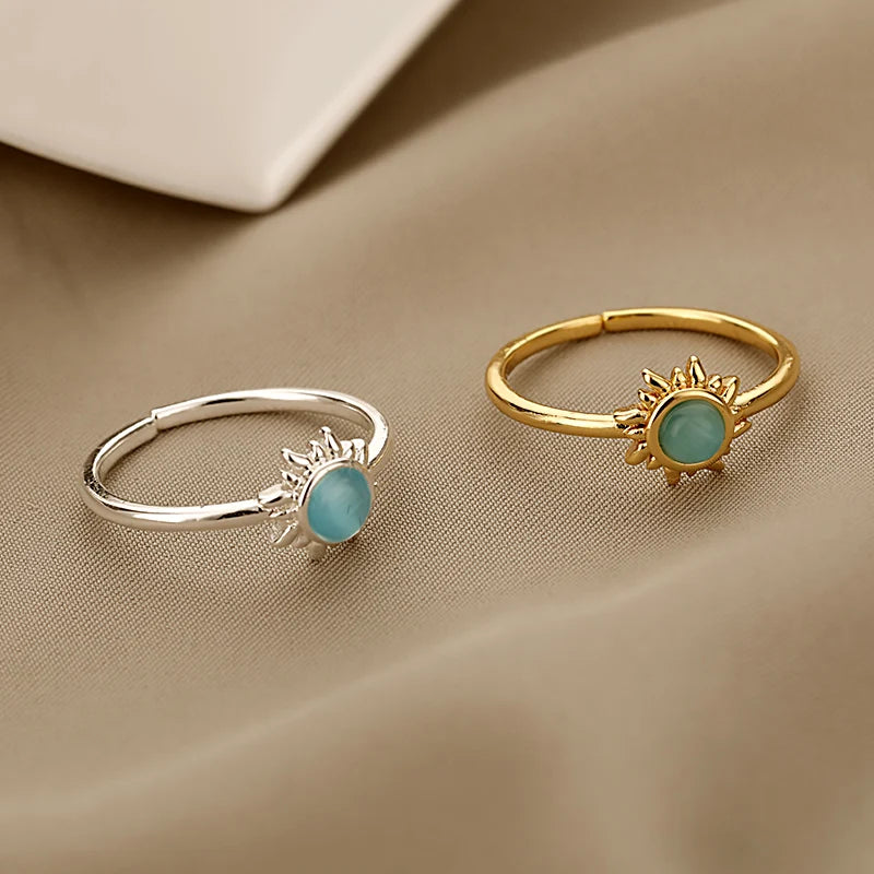 MODAs Sun Opal Rings