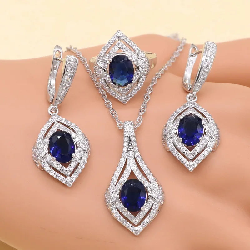 MODAs 925 Silver Jewelry Set For Women