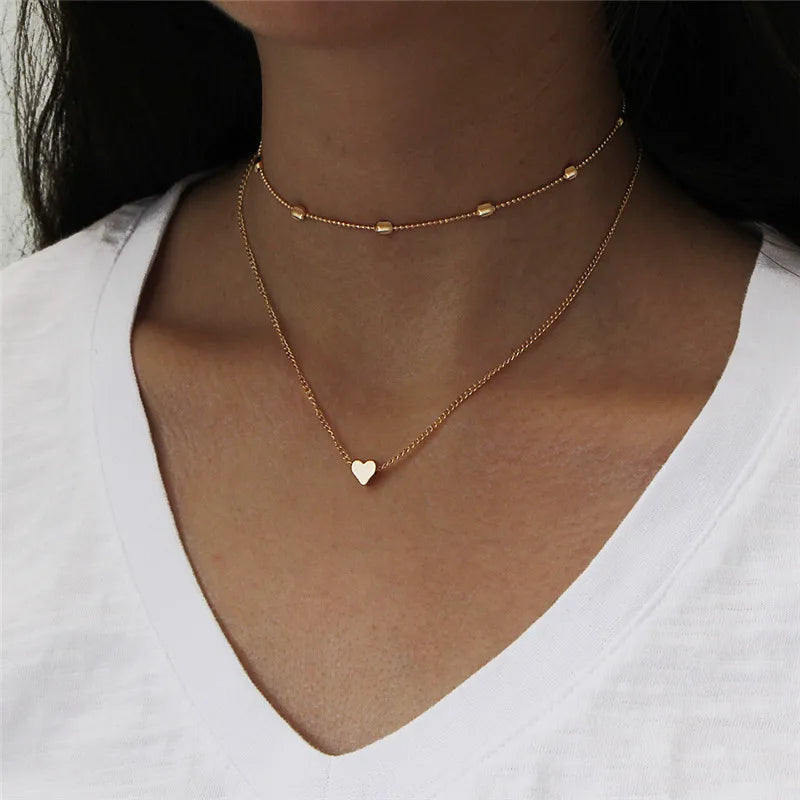 MODA Vintage Love Heart Necklace