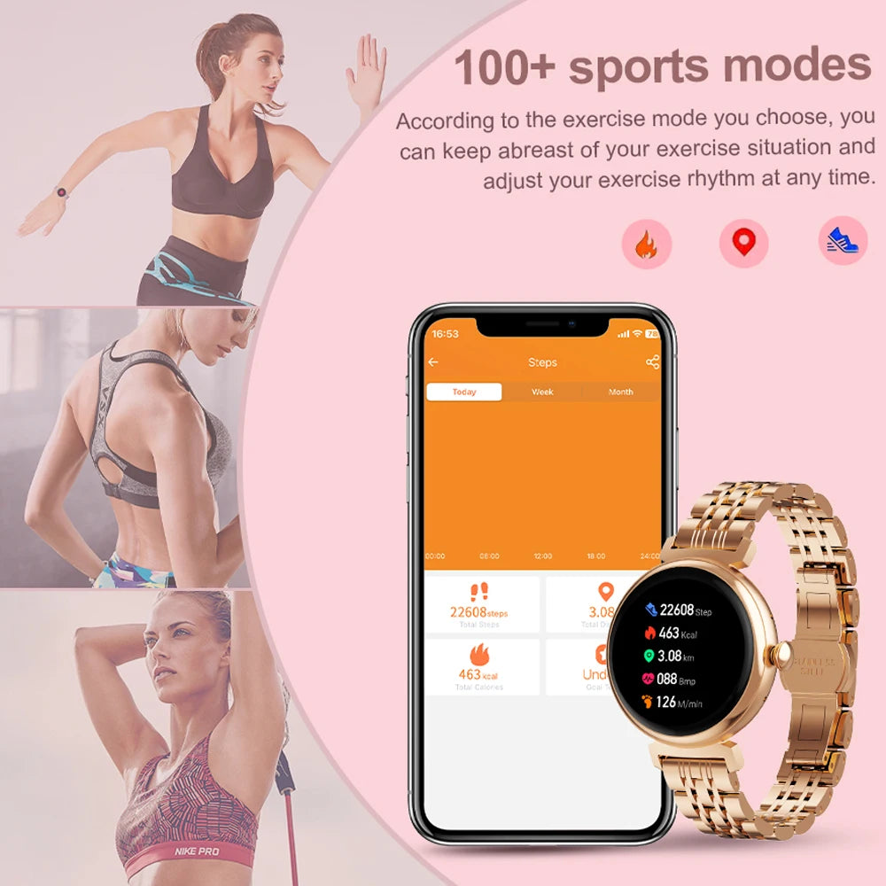 2025   1.04 inch AMOLED Smart watch for Ladies