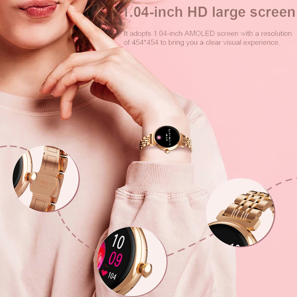2025   1.04 inch AMOLED Smart watch for Ladies