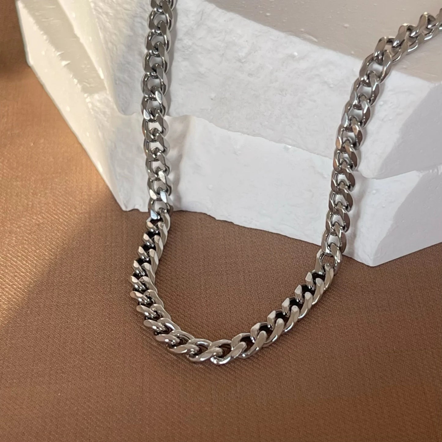 Moda 3/5/7mm  Punk Cuban Chains Necklace for Men
