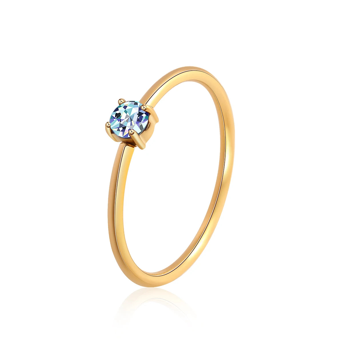 MODA Birthstone Rings for Women Simple Style