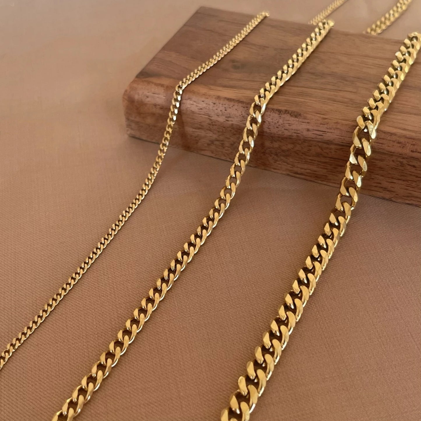Moda 3/5/7mm  Punk Cuban Chains Necklace for Men