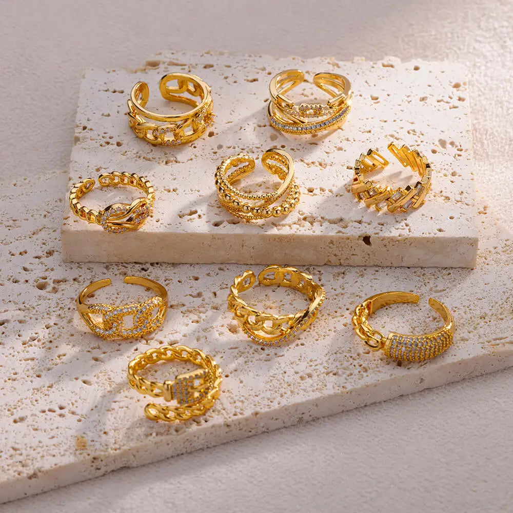 MODA GOLD COLLECTION RINGS 
ON BUDGET RINGS