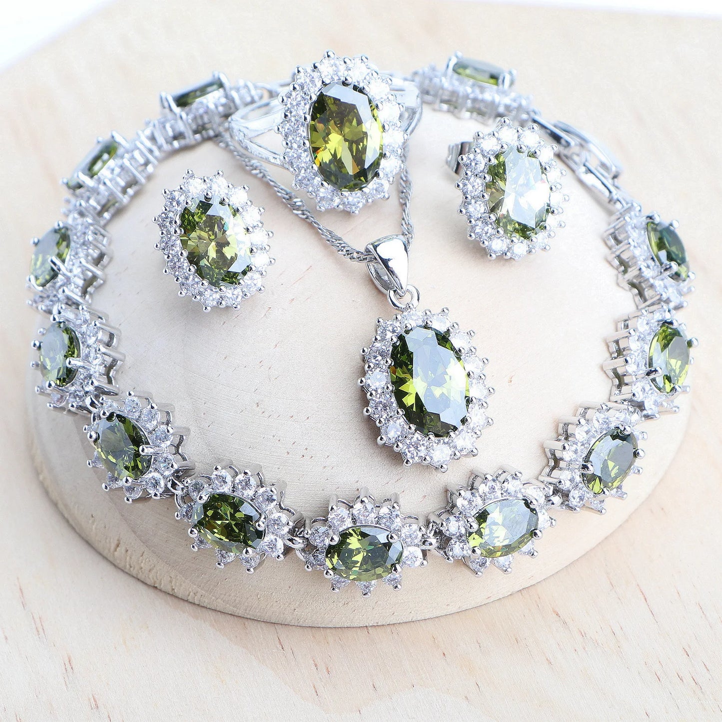 MODAs Blue Zirconia Jewelry Sets