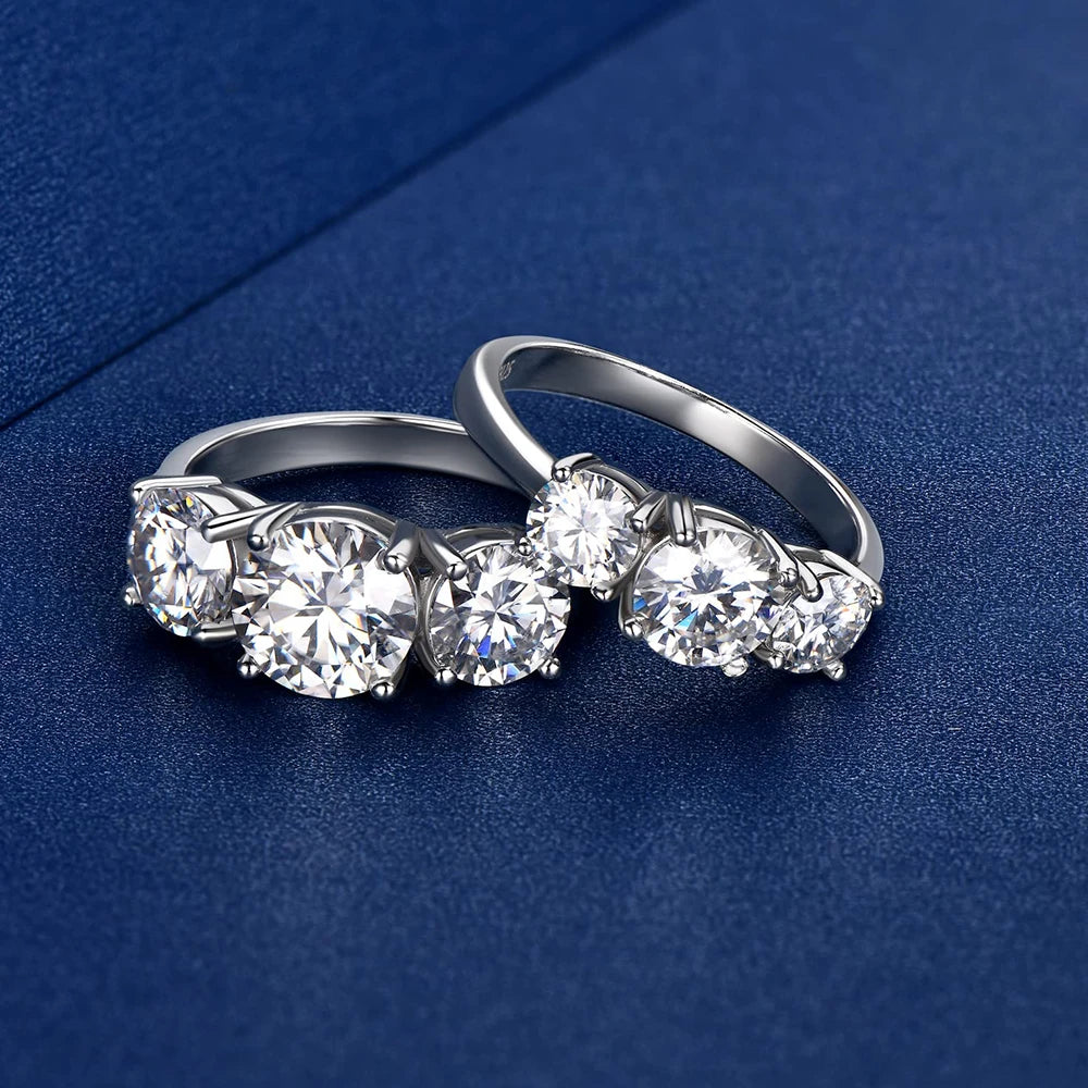 MODA 2 Carat Moissanite Ring with Certificate 925