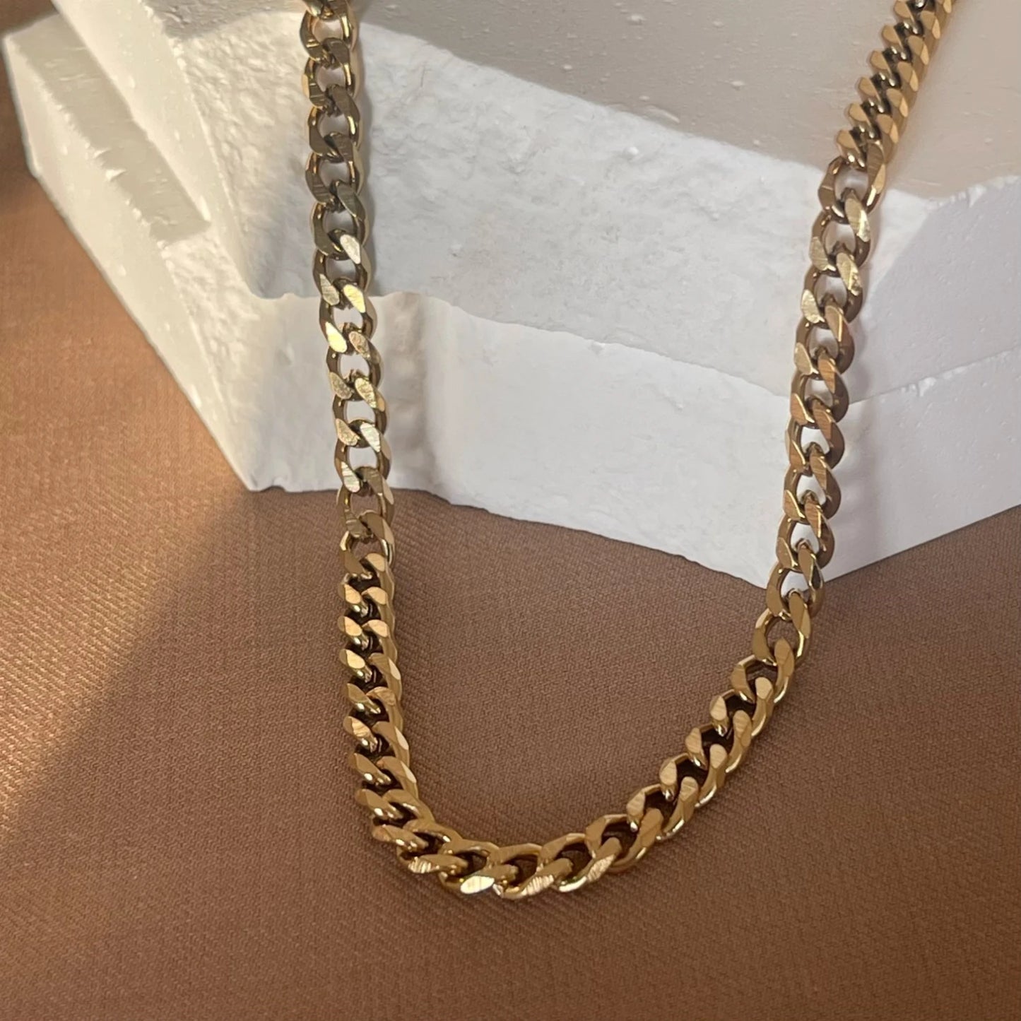 Moda 3/5/7mm  Punk Cuban Chains Necklace for Men