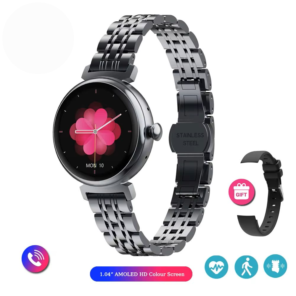 2025   1.04 inch AMOLED Smart watch for Ladies