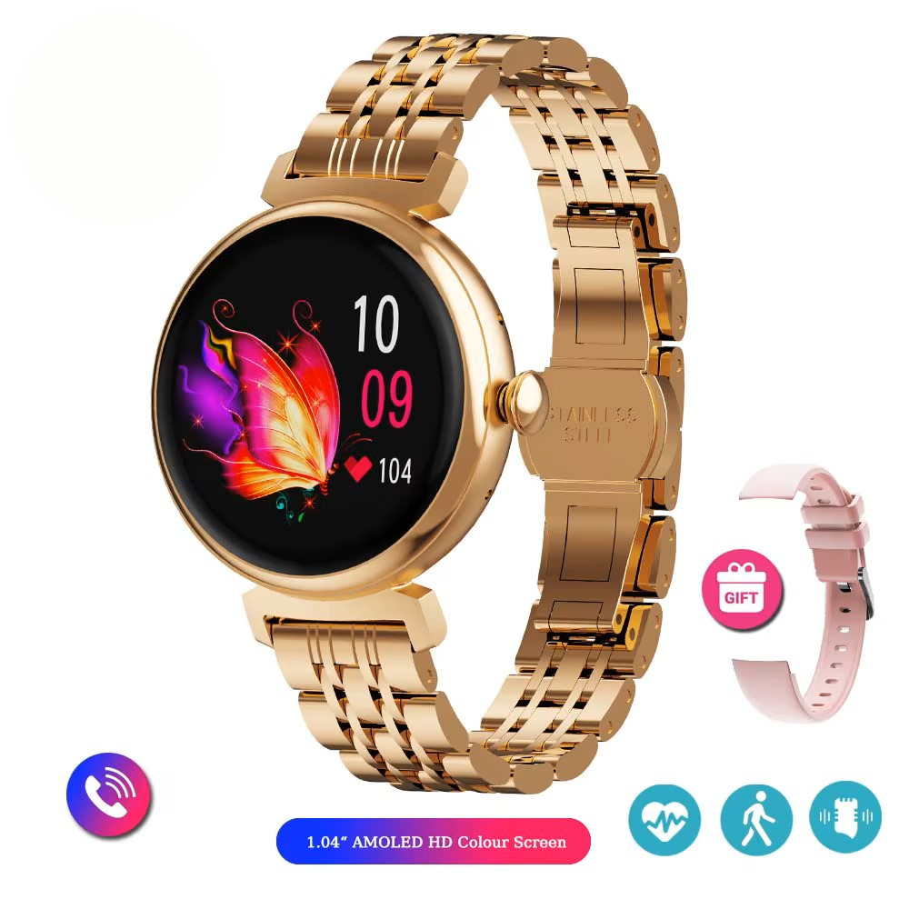 2025   1.04 inch AMOLED Smart watch for Ladies